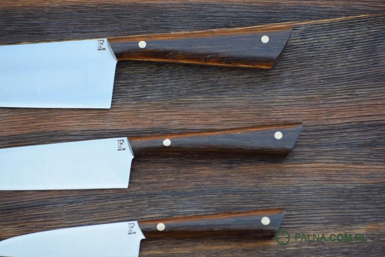 Zestaw 3 noży kuchennych. Stal D2