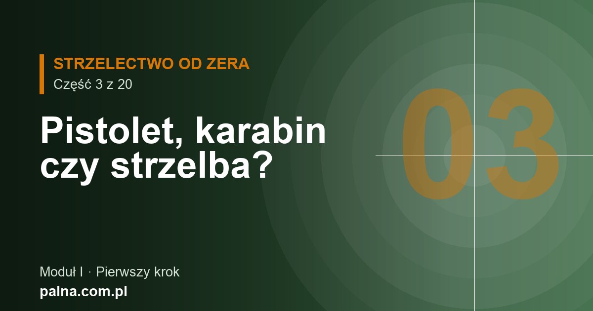 Pistolet, karabin czy strzelba? Przegląd dyscyplin strzeleckich dla początkujących
